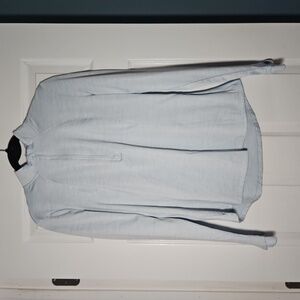 Spyder Active Half Zip Fleece-Lined Top - Baby Blue Heather - Size L